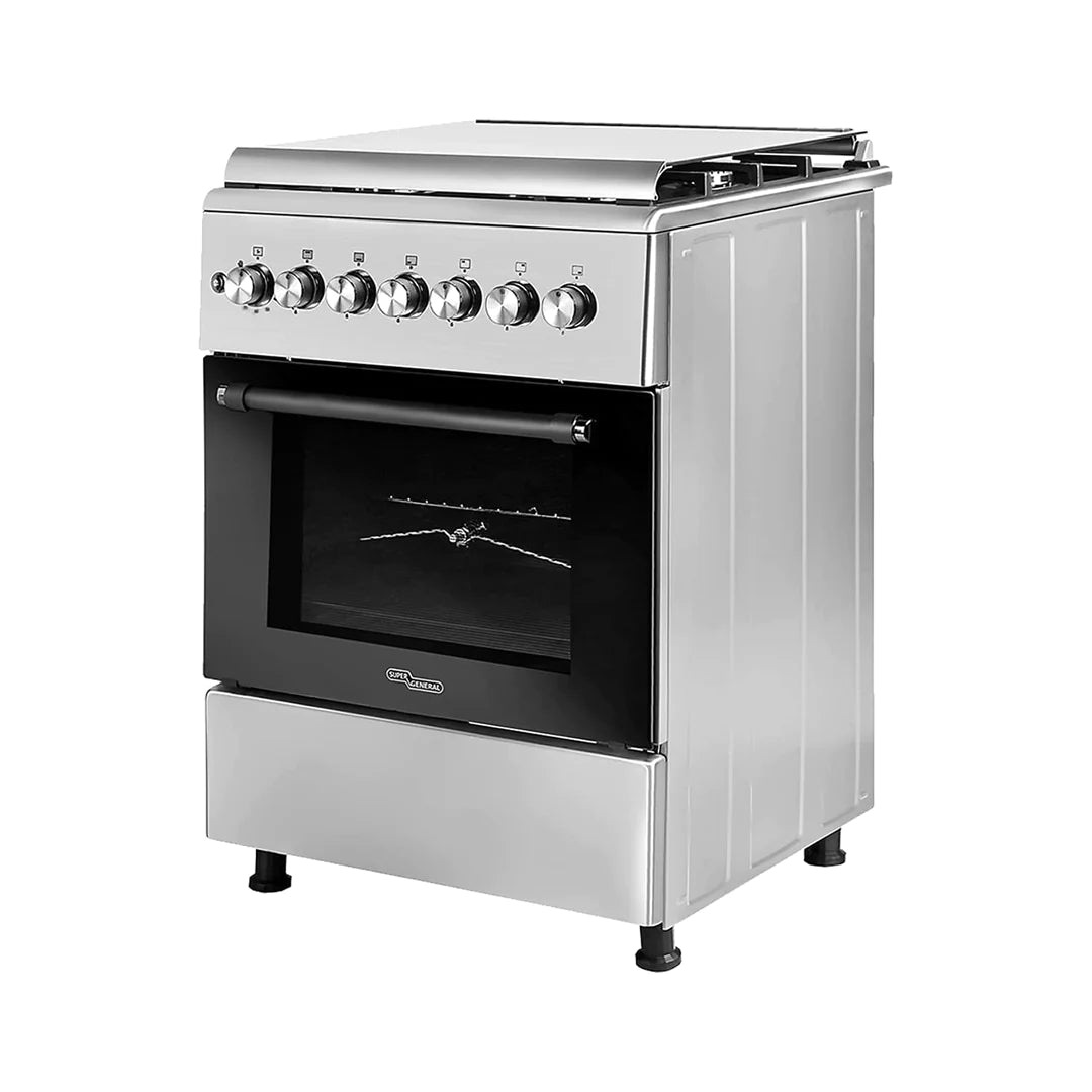 Super General Freestanding 4 Burner Gas Cooker & Oven